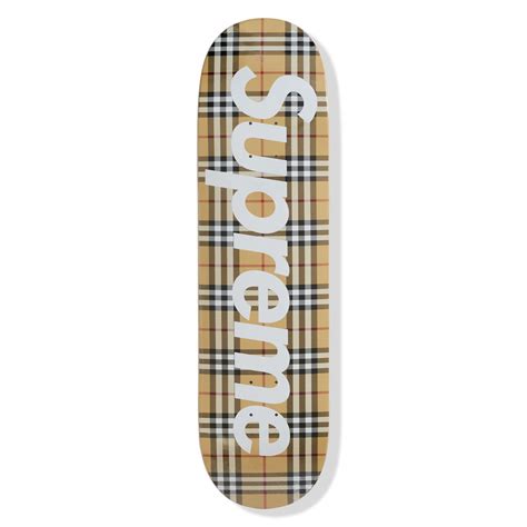 burberry deck|supreme burberry skateboard.